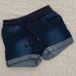 Girls soft stretch denim shorts
